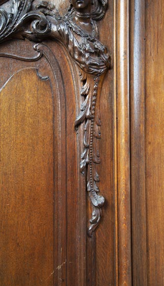 Set of carved oak panelling from the end of the 19th century Set of carved oak panelling from the end of the 19th century-6