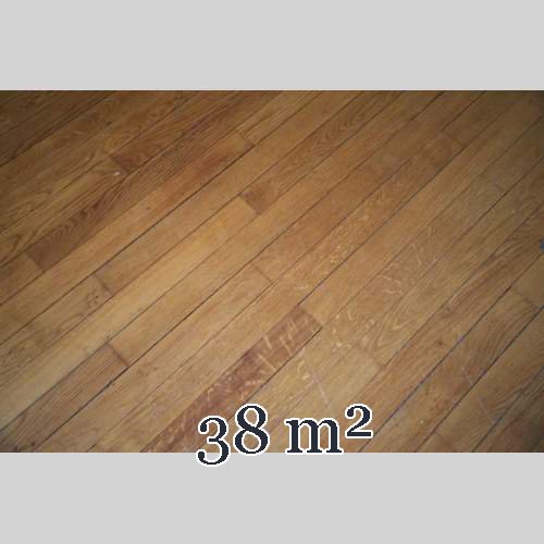 Lot of 38 m2 of old oak parquet flooring