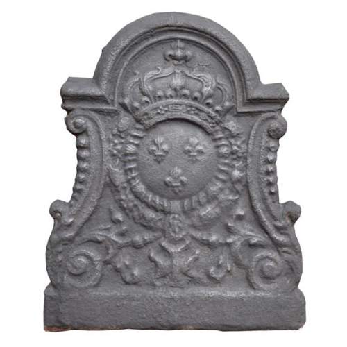 Louis XV period fireback with the coat of arms of France