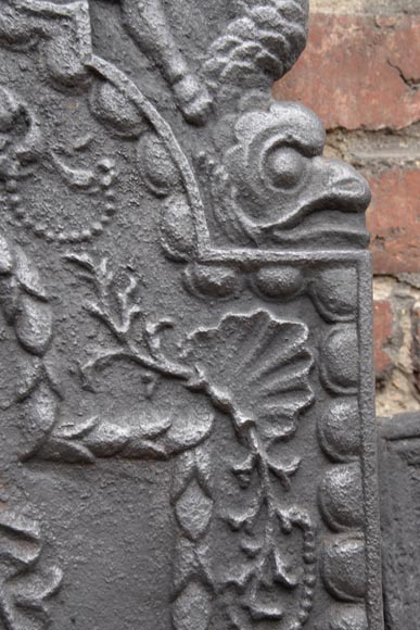 Neo-Renaissance fireback with Neptune, 19th century Neo-Renaissance fireback with Neptune, 19th century-3