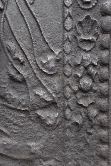 Neo-Renaissance fireback with Neptune, 19th century Neo-Renaissance fireback with Neptune, 19th century-5