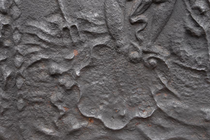 Neo-Renaissance fireback with Neptune, 19th century Neo-Renaissance fireback with Neptune, 19th century-6