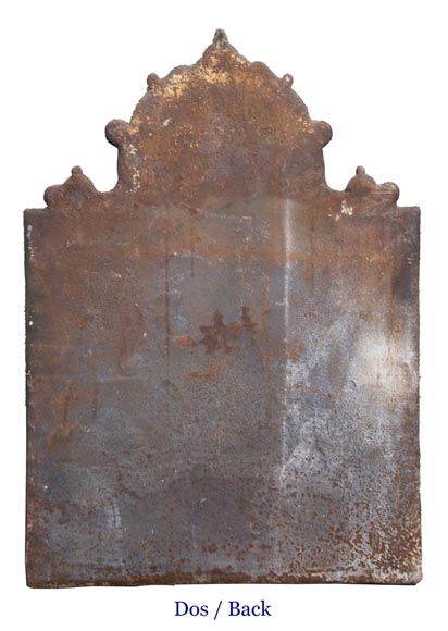 Antique fireback decorated with Saint-Michel slaying the dragon Antique fireback decorated with Saint-Michel slaying the dragon-5