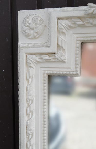 Antique Louis XVI style trumeau with a pediment decorated with a bird Antique Louis XVI style trumeau with a pediment decorated with a bird-4