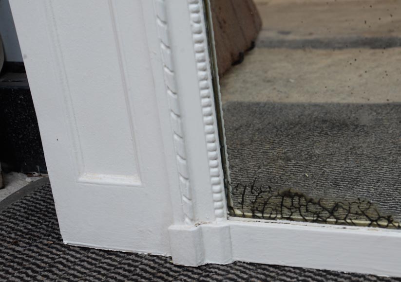 Antique painted trumeau decorated with an oil on canvas representing a gallant scene Antique painted trumeau decorated with an oil on canvas representing a gallant scene-7