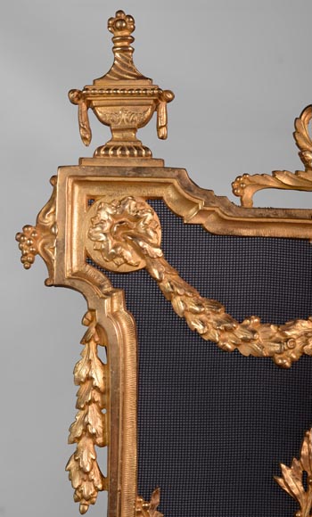 Napoléon III firescreen in gilt bronze with a dancer Napoléon III firescreen in gilt bronze with a dancer-2