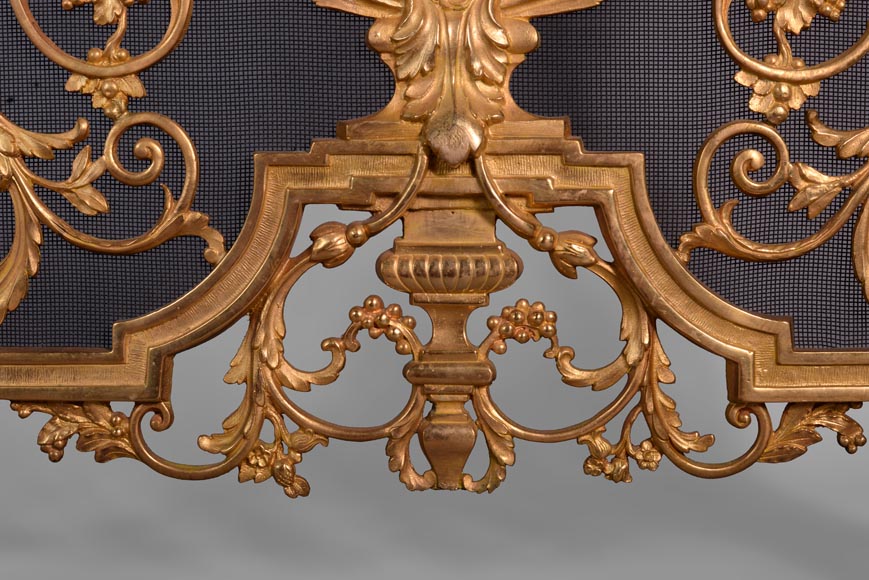 Napoléon III firescreen in gilt bronze with a dancer Napoléon III firescreen in gilt bronze with a dancer-4