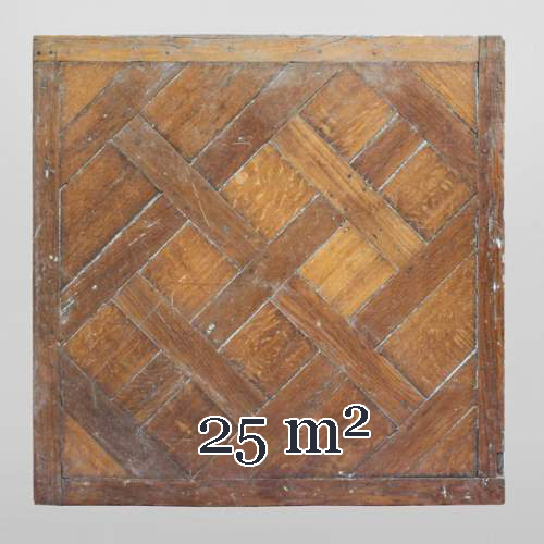 Lot of 25 m2 of 18th century Versailles oak parquet flooring