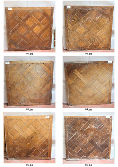 Lot of 25 m2 of 18th century Versailles oak parquet flooring Lot of 25 m2 of 18th century Versailles oak parquet flooring-11