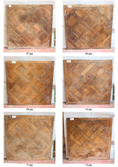 Lot of 25 m2 of 18th century Versailles oak parquet flooring Lot of 25 m2 of 18th century Versailles oak parquet flooring-12
