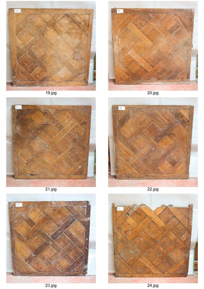 Lot of 25 m2 of 18th century Versailles oak parquet flooring Lot of 25 m2 of 18th century Versailles oak parquet flooring-14
