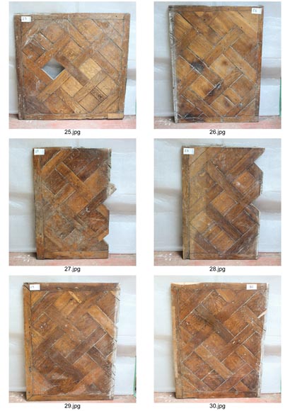 Lot of 25 m2 of 18th century Versailles oak parquet flooring Lot of 25 m2 of 18th century Versailles oak parquet flooring-15