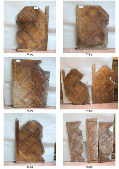 Lot of 25 m2 of 18th century Versailles oak parquet flooring Lot of 25 m2 of 18th century Versailles oak parquet flooring-16