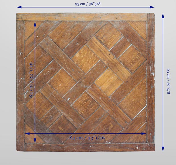 Lot of 25 m2 of 18th century Versailles oak parquet flooring Lot of 25 m2 of 18th century Versailles oak parquet flooring-18