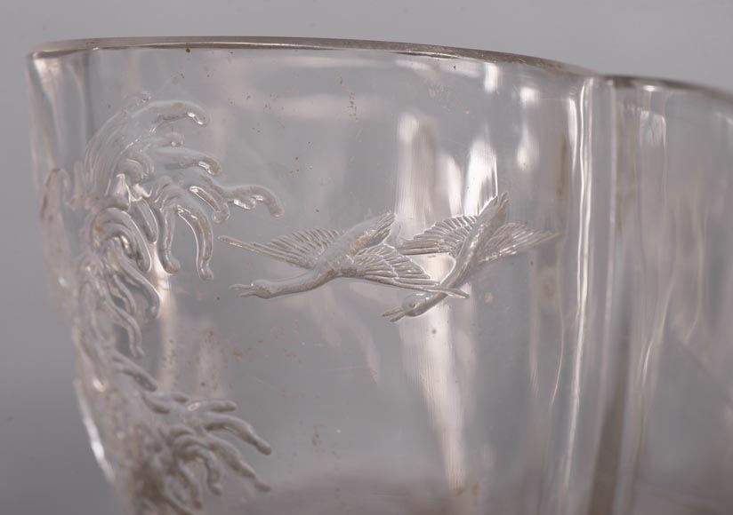 Baccarat crystal and gilt bronze bowl with Japanese decoration Baccarat crystal and gilt bronze bowl with Japanese decoration-4