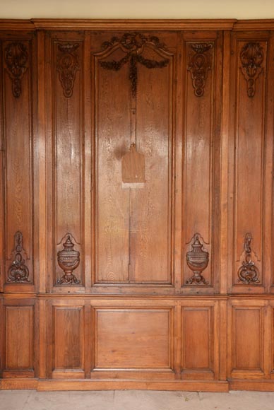 Carved oak woodwork transition style, end of the 19th century Carved oak woodwork transition style, end of the 19th century-7