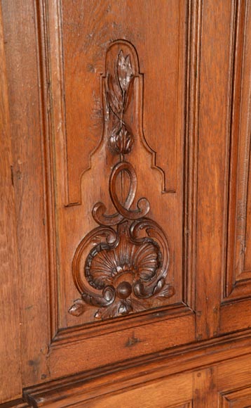 Carved oak woodwork transition style, end of the 19th century Carved oak woodwork transition style, end of the 19th century-10