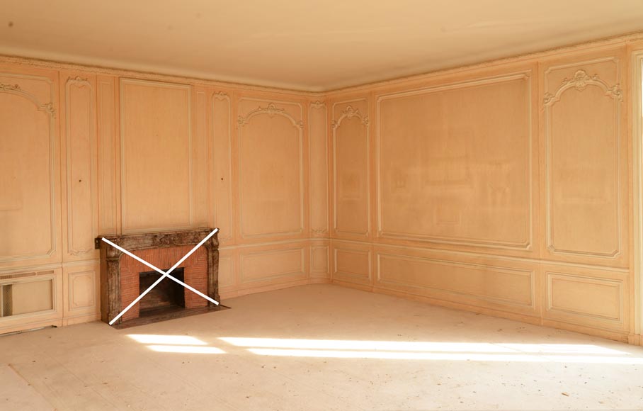 Two Louis XV style paneled rooms, end of the 19th century Two Louis XV style paneled rooms, end of the 19th century-8