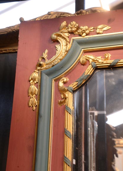 Stucco and wood overmantel Napoleon III, second half of the 19th century Stucco and wood overmantel Napoleon III, second half of the 19th century-2