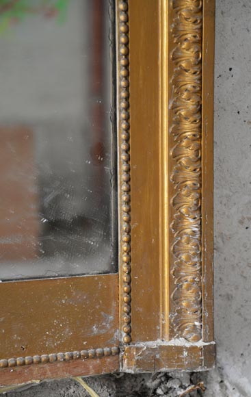 Antique Louis XVI style trumeau gilded painting Antique Louis XVI style trumeau gilded painting-4