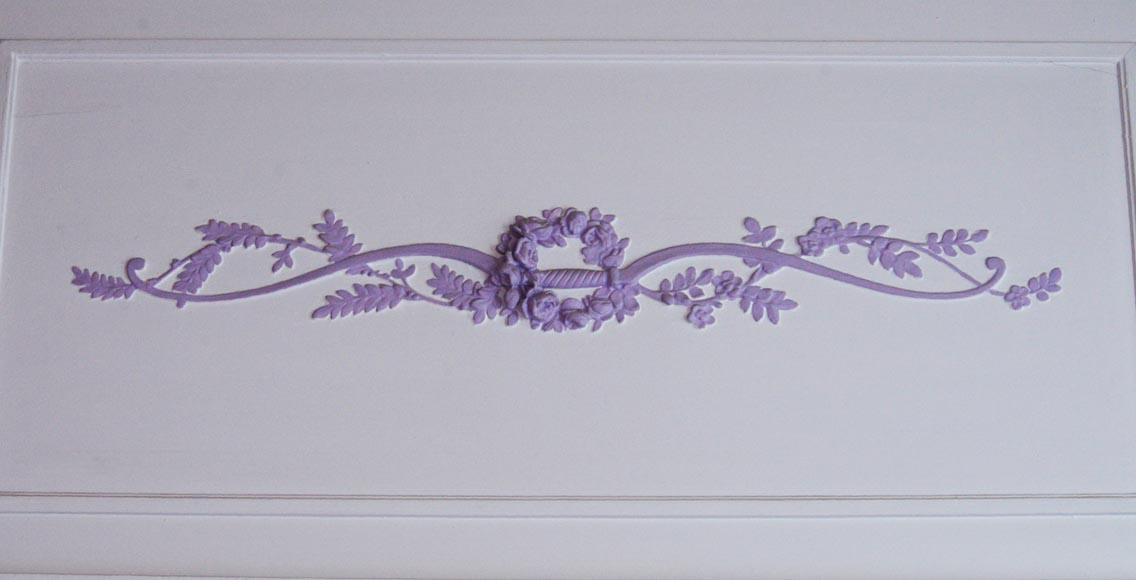 Antique Louis XVI style trumeau decorated with an arch Antique Louis XVI style trumeau decorated with an arch-1