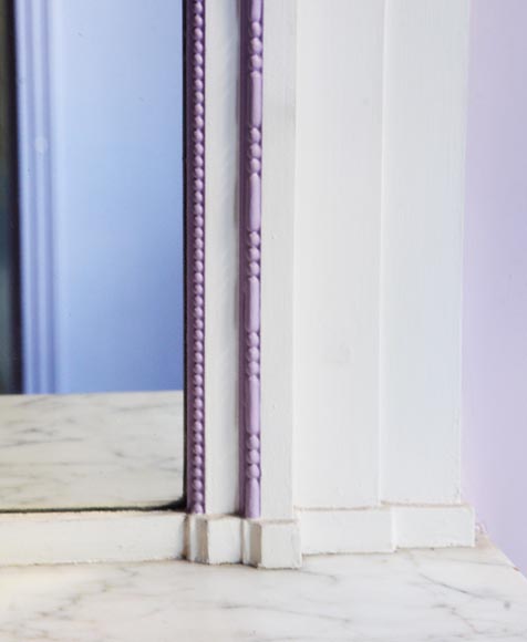 Antique Louis XVI style trumeau decorated with an arch Antique Louis XVI style trumeau decorated with an arch-4