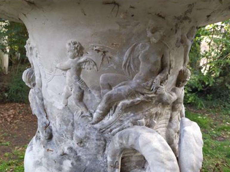 François GIRARDON (after) - Reconstituted stone vase François GIRARDON (after) - Reconstituted stone vase-3