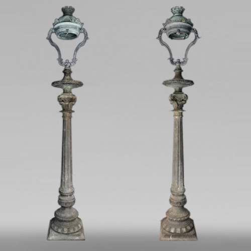 Important pair of bronze candelabra, 1868