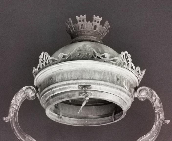 Important pair of bronze candelabra, 1868 Important pair of bronze candelabra, 1868-6