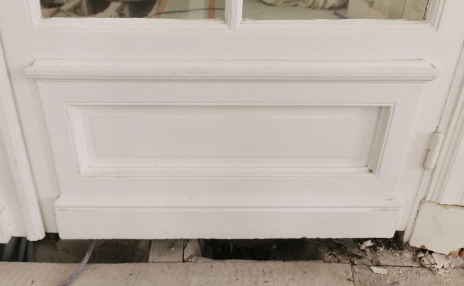 Important double doors with panes, end of the 19th century Important double doors with panes, end of the 19th century-4