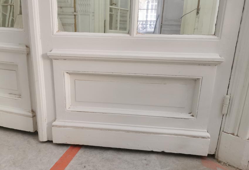 Pair of important double doors with panes, late 19th century Pair of important double doors with panes, late 19th century-9