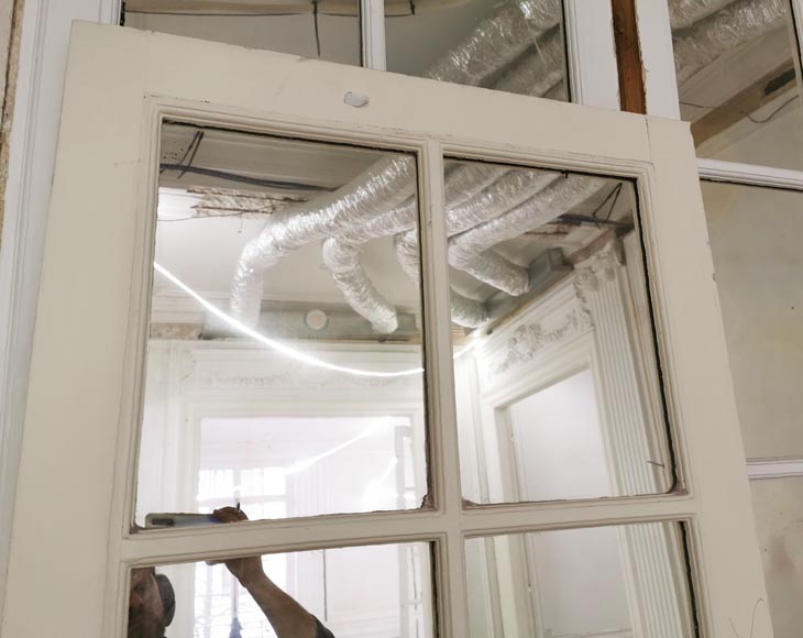 Simple door with mirrors, end of the 19th century Simple door with mirrors, end of the 19th century-2