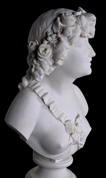 Auguste Clésinger, Bust of a Woman or Flora-4