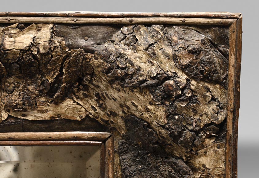 Rectangular Mirror with Raw Oak Wood Frame Rectangular Mirror with Raw Oak Wood Frame-1