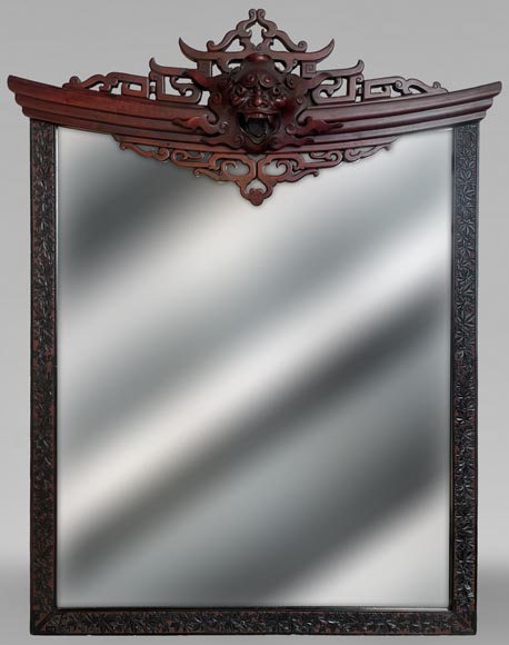 Gabriel VIARDOT (attr. to) - Japanese trumeau with a demon head Gabriel VIARDOT (attr. to) - Japanese trumeau with a demon head-0