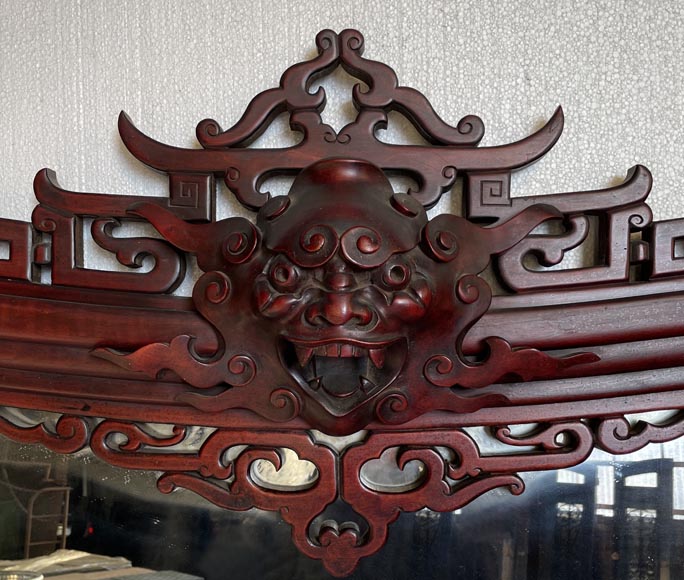 Gabriel VIARDOT (attr. to) - Japanese trumeau with a demon head Gabriel VIARDOT (attr. to) - Japanese trumeau with a demon head-2