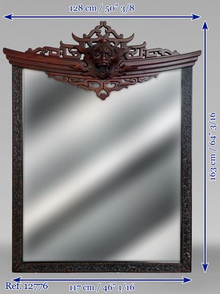 Gabriel VIARDOT (attr. to) - Japanese trumeau with a demon head Gabriel VIARDOT (attr. to) - Japanese trumeau with a demon head-6