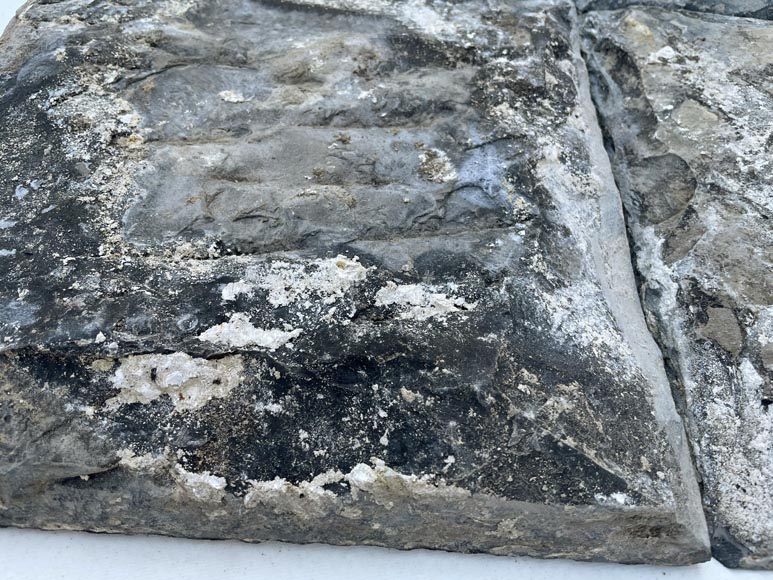 Large 280m² set of black stone tiles from Soignies, 19th century Large 280m² set of black stone tiles from Soignies, 19th century-9