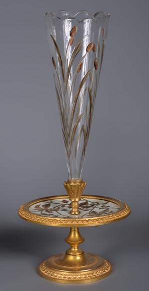 Ferdinand Duvinage – Pair of single-flower vases with a ivory marquetry decoration Ferdinand Duvinage – Pair of single-flower vases with a ivory marquetry decoration-2