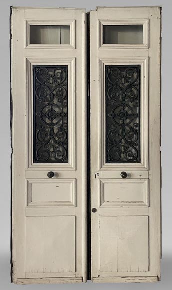 Important double front door, 19th century Important double front door, 19th century-0