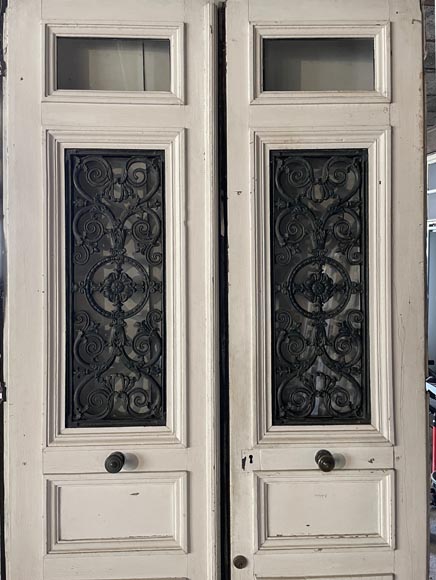 Important double front door, 19th century Important double front door, 19th century-2
