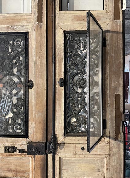 Important double front door, 19th century Important double front door, 19th century-6