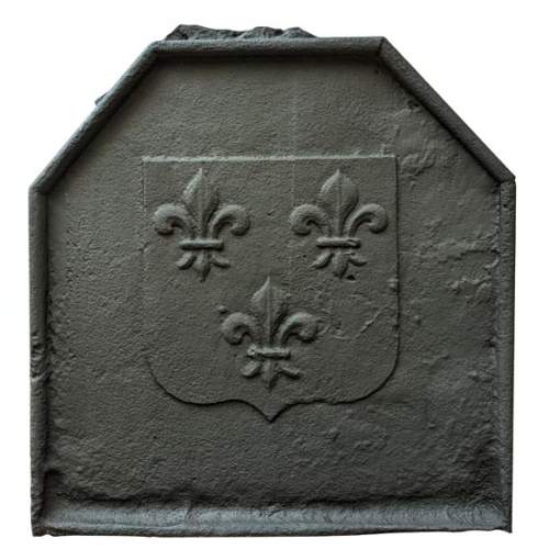 Small Louis XIV period fireback with the France coat of arms