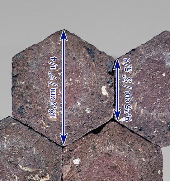 Small batch of 1,5 m² of antique hexagonal terracotta tiles Small batch of 1,5 m² of antique hexagonal terracotta tiles-6