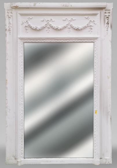 Louis XVI style trumeau with flowers garlands Louis XVI style trumeau with flowers garlands-0