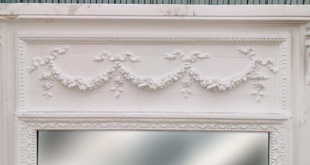 Louis XVI style trumeau with flowers garlands Louis XVI style trumeau with flowers garlands-1