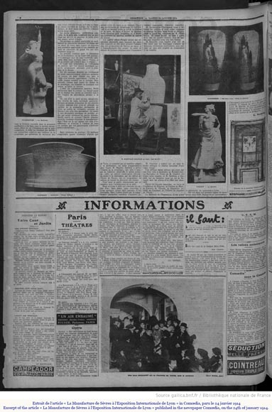 Manufacture de Sèvres «Matinado », ceramic sculpture from a model by Félix CHARPENTIER, 1910 Manufacture de Sèvres «Matinado », ceramic sculpture from a model by Félix CHARPENTIER, 1910-2