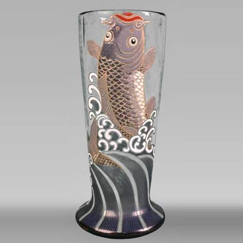 Ernest-Baptiste LÉVEILLÉ (attributed to), Eugène ROUSSEAU (after), Koi Carp Vase, circa 1885-1890