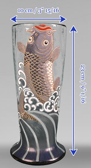 Ernest-Baptiste LÉVEILLÉ (attributed to), Eugène ROUSSEAU (after), Koi Carp Vase, circa 1885-1890 Ernest-Baptiste LÉVEILLÉ (attributed to), Eugène ROUSSEAU (after), Koi Carp Vase, circa 1885-1890-5