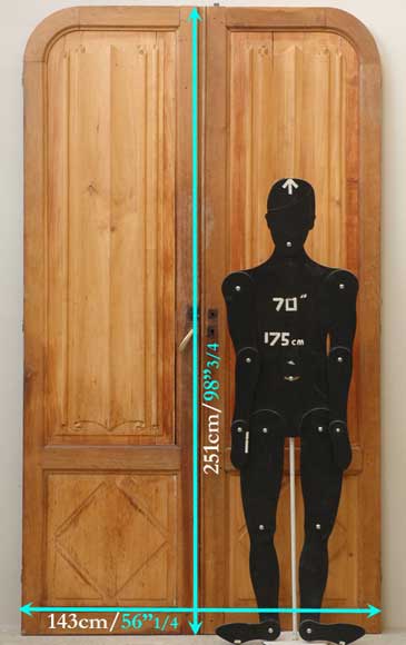 Set of 19th century wooden doors Set of 19th century wooden doors-8